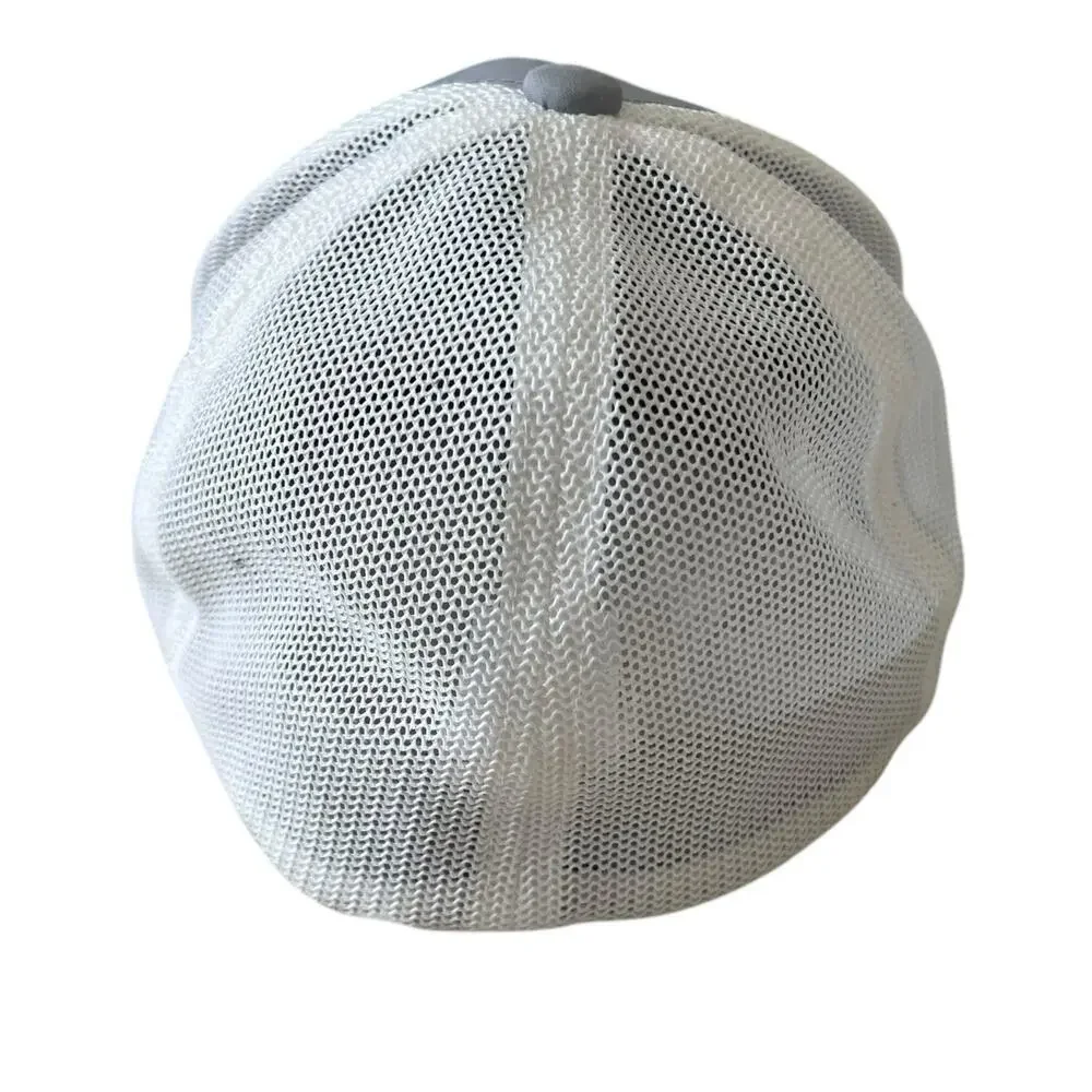 Bass Pro‎ Shops Men's Net Plus American Flag Hat Grey White